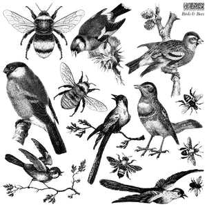 BIRDS & BEES 12×12 IOD STAMP™