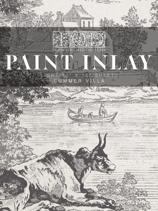 Summer Villa | IOD PAINT INLAY 12X16