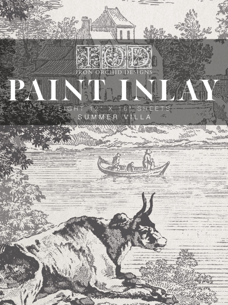 Summer Villa | IOD PAINT INLAY 12X16