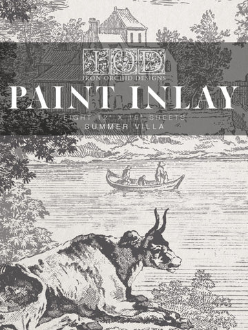 Summer Villa | IOD PAINT INLAY 12X16