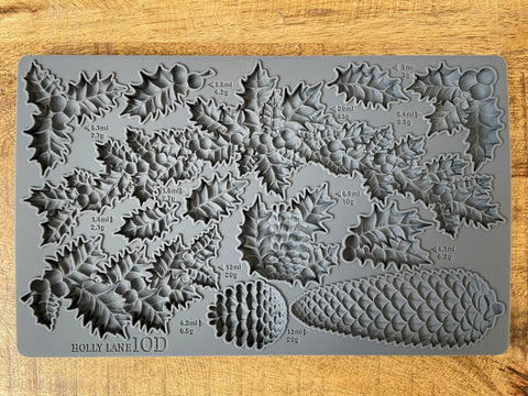 HOLLY LANE 6x10 DECOR MOULD | IOD New Release |