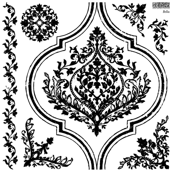 BELLA | 12x12 DECOR STAMPS (IOD Summer Release)