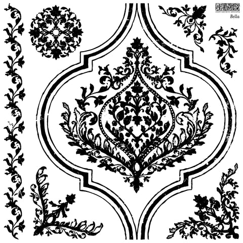 BELLA | 12x12 DECOR STAMPS (IOD Summer Release)