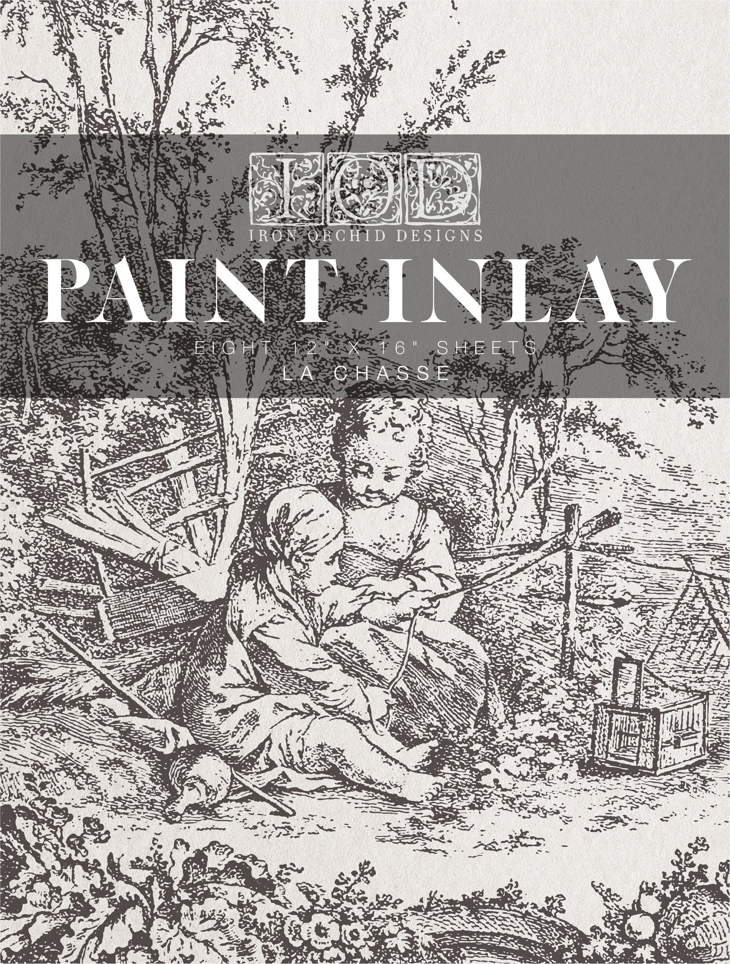 LA CHASSE | IOD PAINT INLAY 12X16