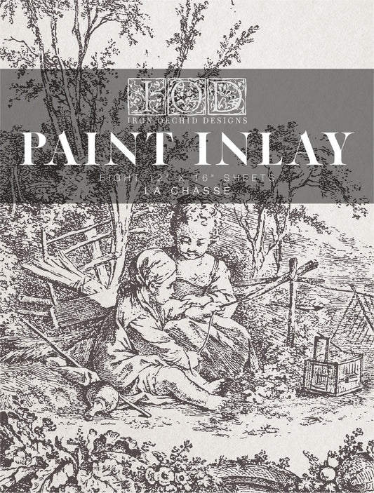 LA CHASSE | IOD PAINT INLAY 12X16