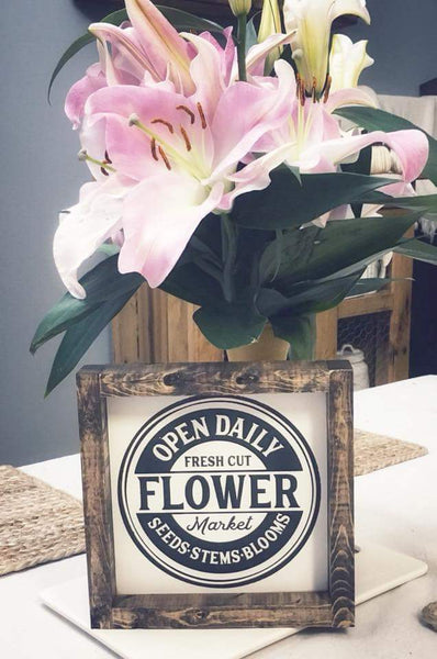 Flower Market Sign