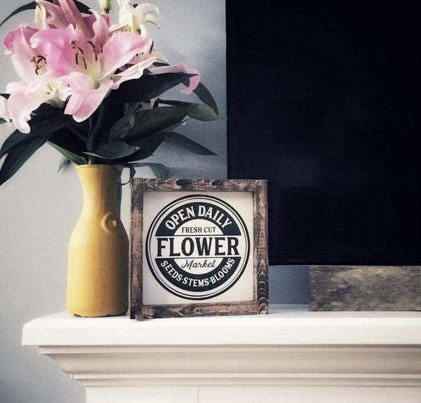 Flower Market Sign
