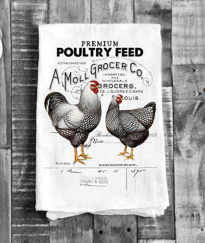 Farmers Market Poultry Feed Chicken | Tea Towel
