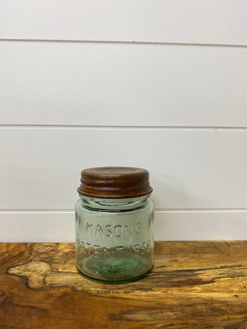 Green Mason Jar