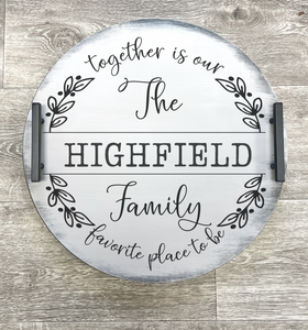 Personalized Serving Tray | Together is our favorite place to be