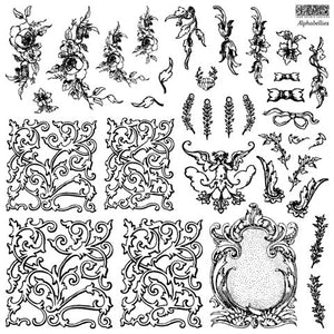 Alphabellies 12x12 IOD Stamp