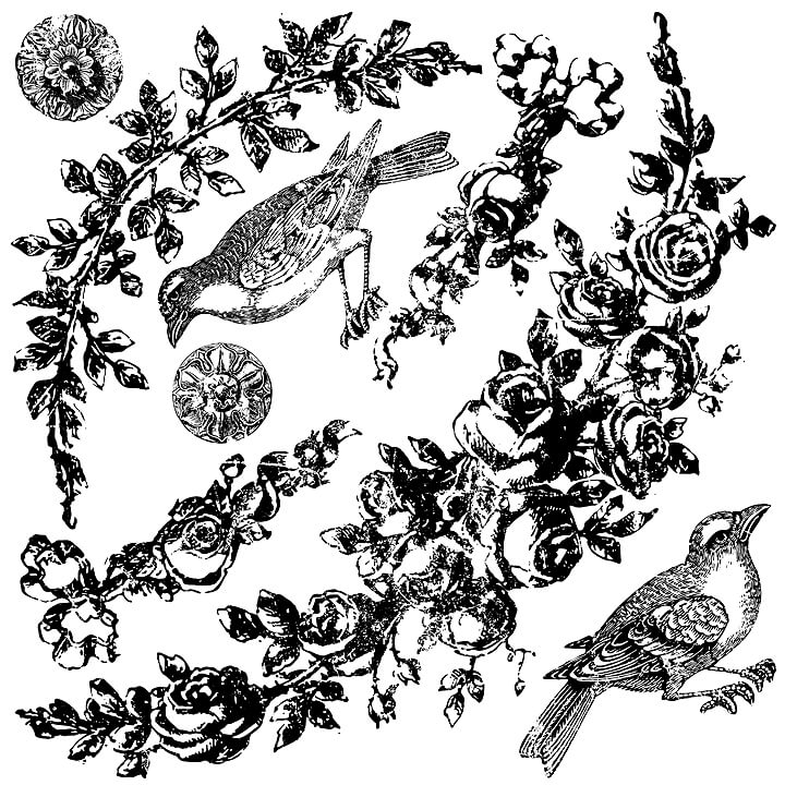 FLORAL SWAGS 12×12 DECOR STAMPS™