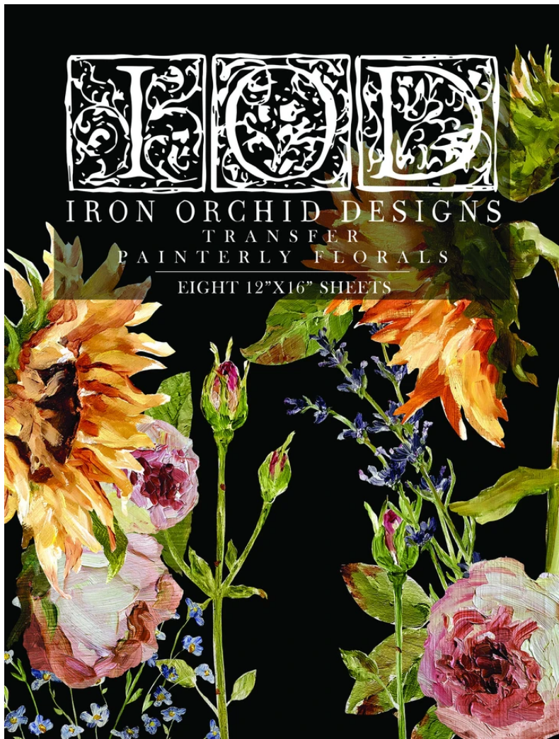 Painterly Florals | IOD Transfer