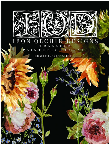 Painterly Florals | IOD Transfer