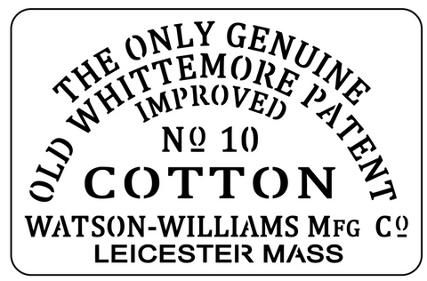 Old Whittemore Cotton | JRV Stencils