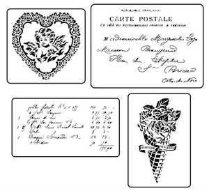 Valentine's French Mini Pack A | JRV Stencils