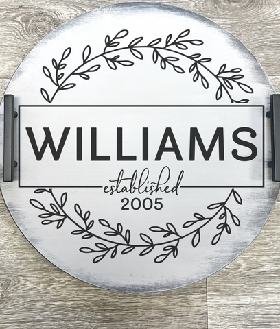 Personalized Serving Tray | Established