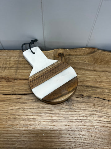 Wood Marble Spoon Rest/Coaster