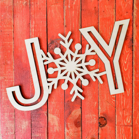 Wooden Words- Joy