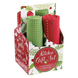 Boughs of Holly Kitchen Gift Set