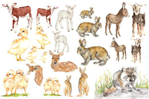 Roycycled Baby Animals Decoupage Paper