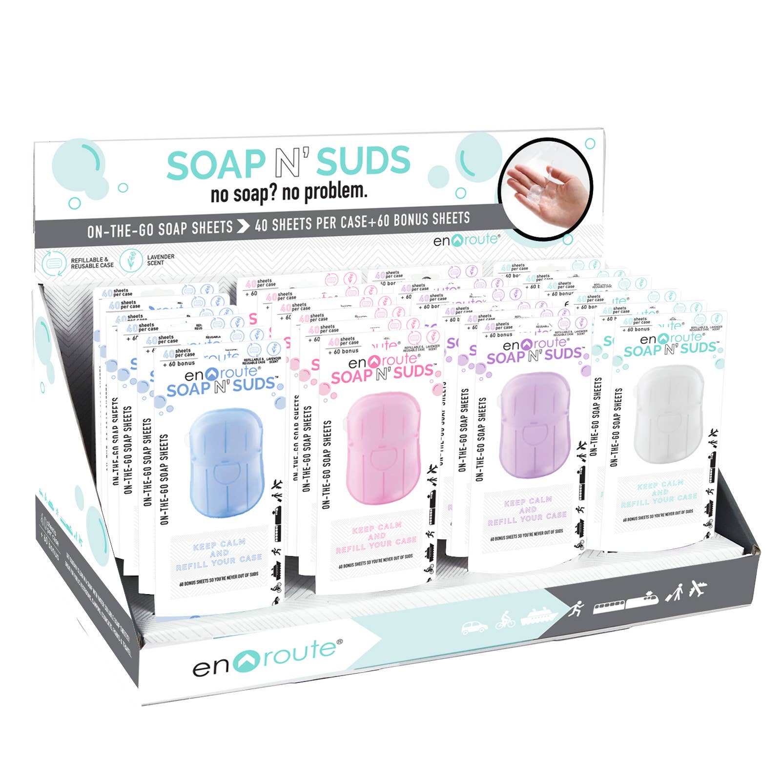 En Route Soap 'n Suds On-The-Go Soap Sheets