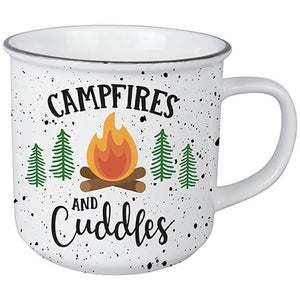 "Campfires & Cuddles" Vintage Mug