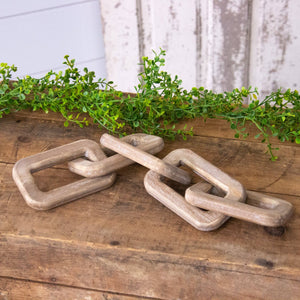 Natural Wood Chain Links