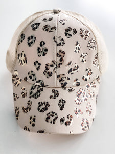 Trucker Hat "Shiny Leopard" Cream