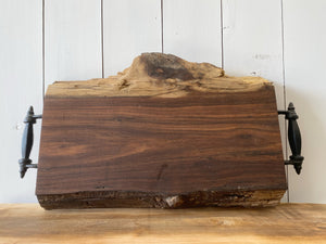 Raw Edge Walnut Charcuterie Board/Serving Tray