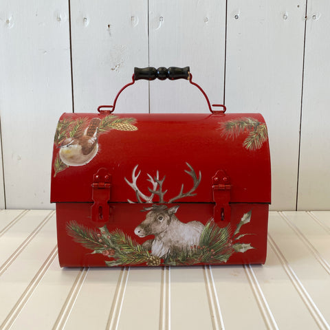 Metal Christmas Lunchbox