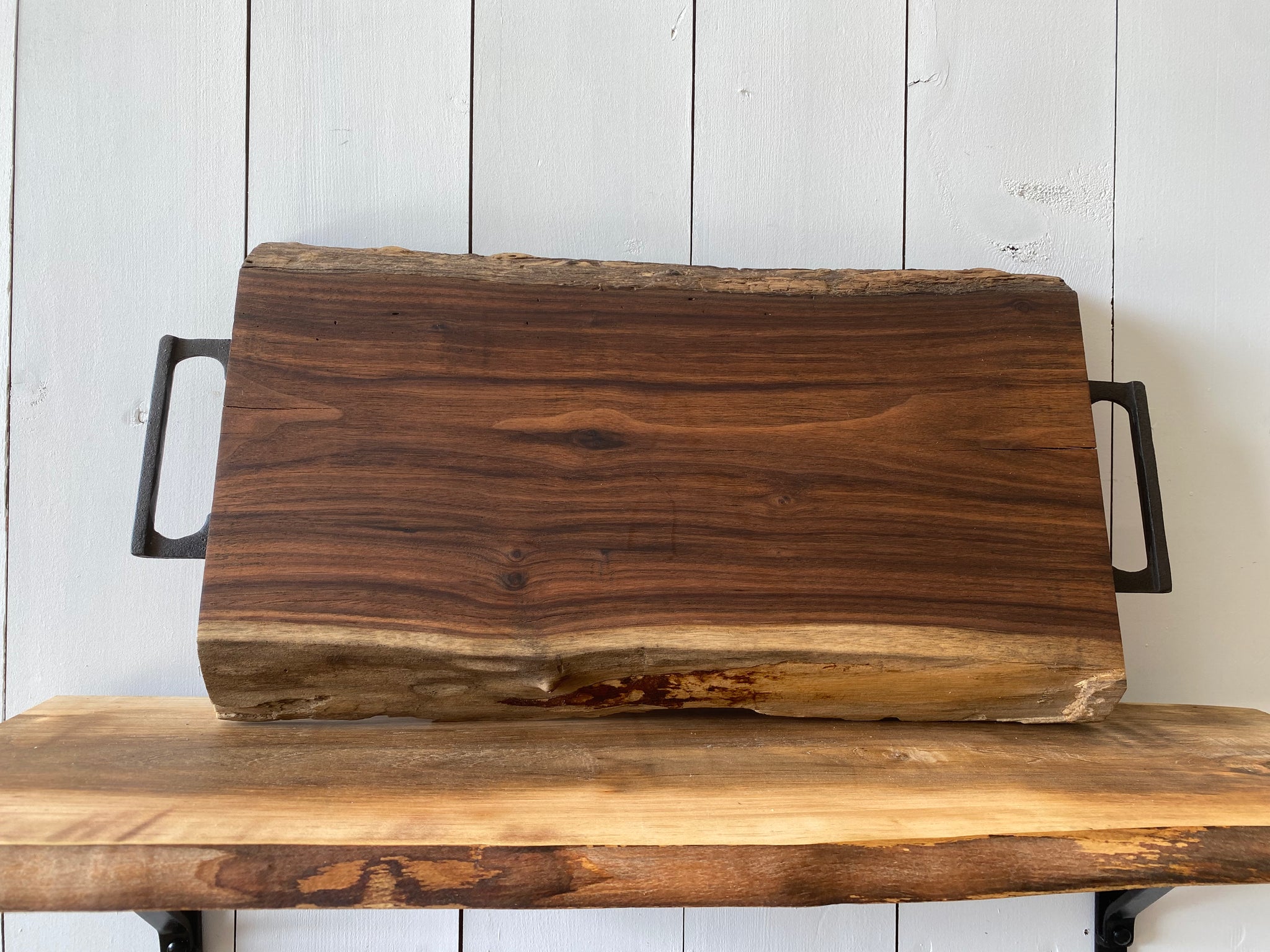 Raw Edge Walnut Charcuterie Board/Serving Tray