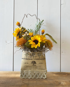 Sunflower Small Tin Pocket