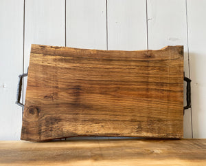 Raw Edge Oak Charcuterie Board/Serving Tray