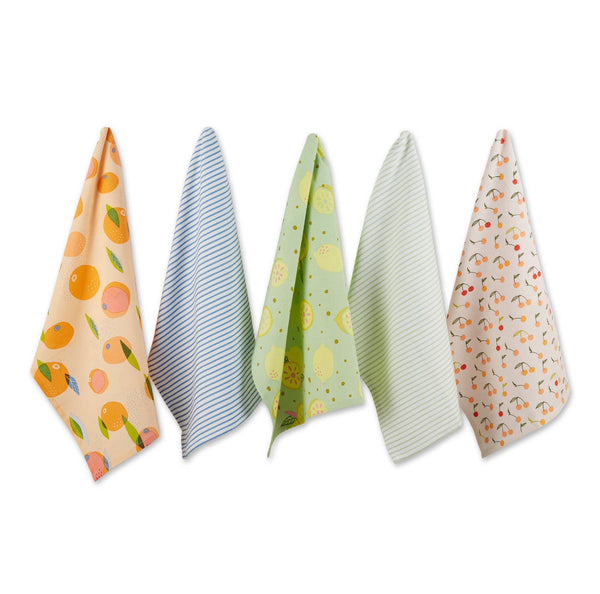 Green Stripe Sweet Summer Dish Towels | Green Stripes