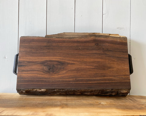 Raw Edge Walnut Charcuterie Board/Serving Tray