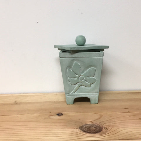 Green decorated desk decor