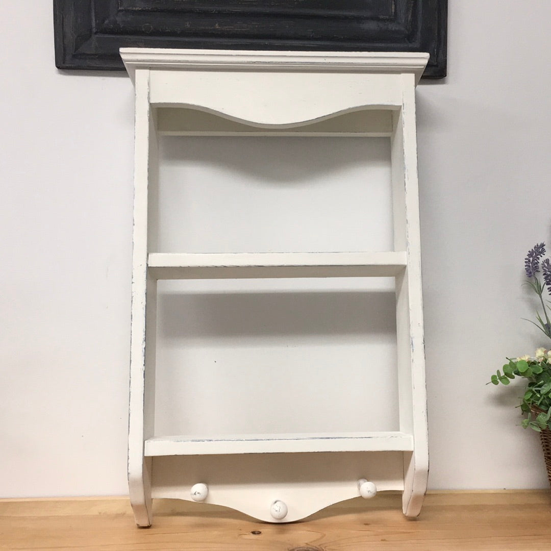 White shelf