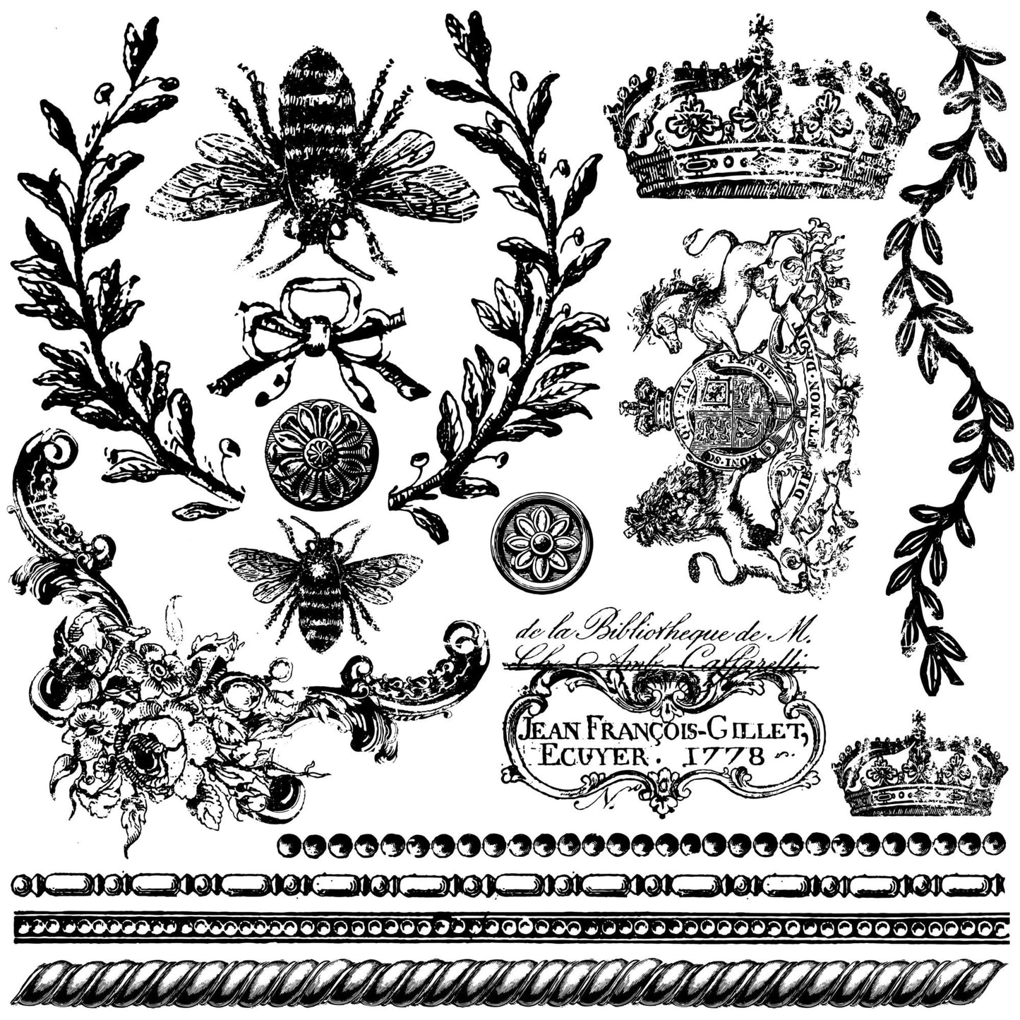 Queen Bee 12×12 IOD STAMP™