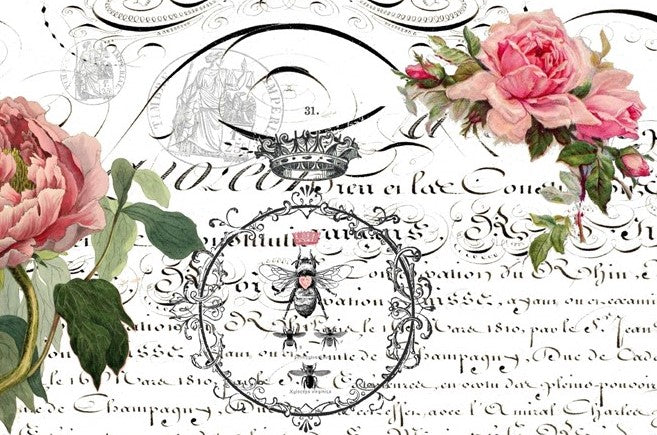 Roycycled Queen Bee Decoupage Paper