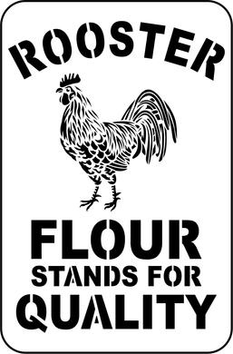 Rooster Flour | JRV Stencils