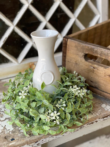Fairway Blooms Wreath Candle Ring | 12"