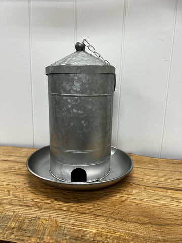 Tin Silo Bird Feeder