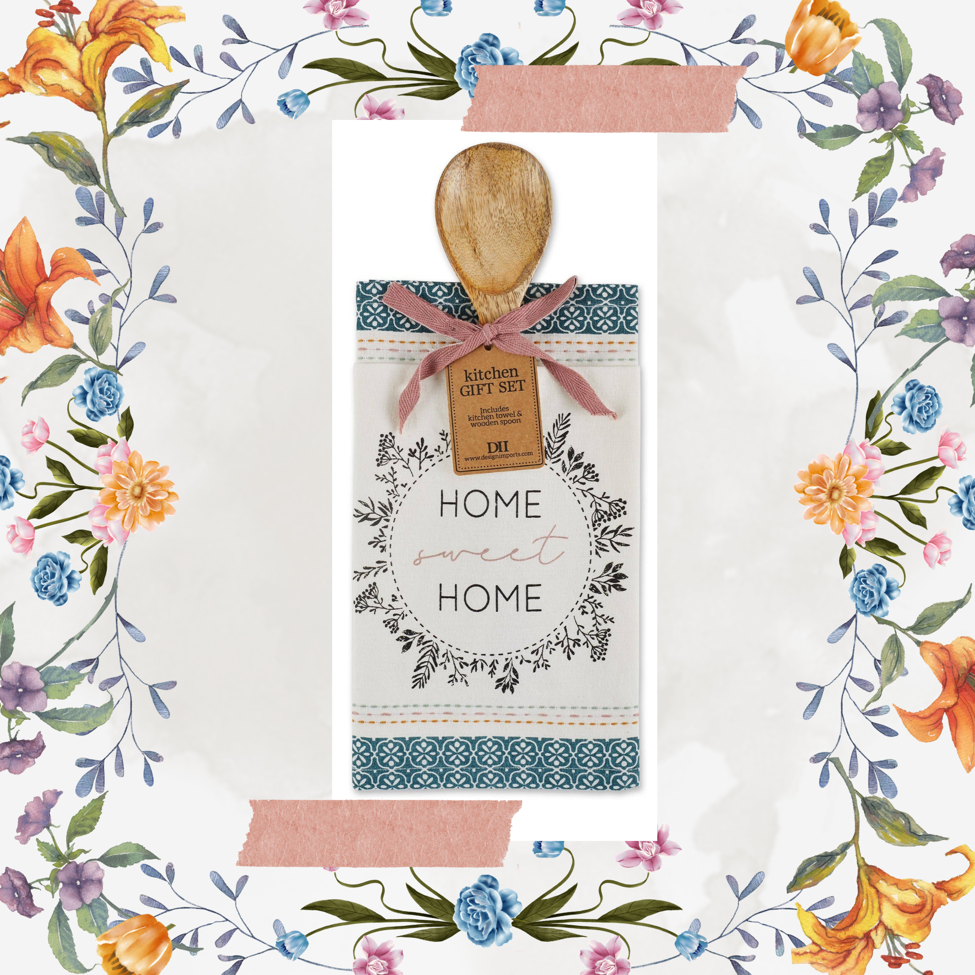 Home Sweet Home | Dish Towel and Spoon set