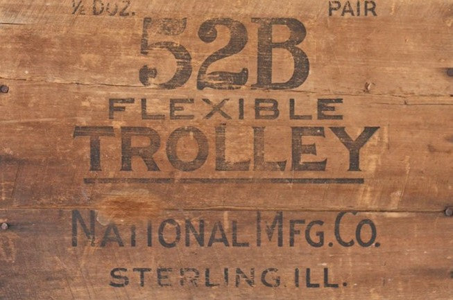 Roycycled Wood Crate “Trolley” Decoupage Paper
