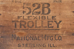 Roycycled Wood Crate “Trolley” Decoupage Paper